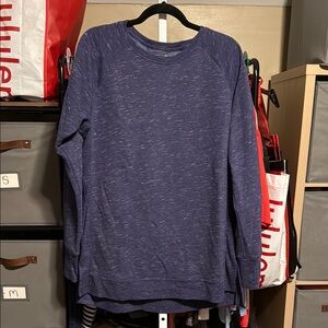 Tek Gear Ultrasoft Fleece Crewneck Sweatshirt Sz Large Heather Purple